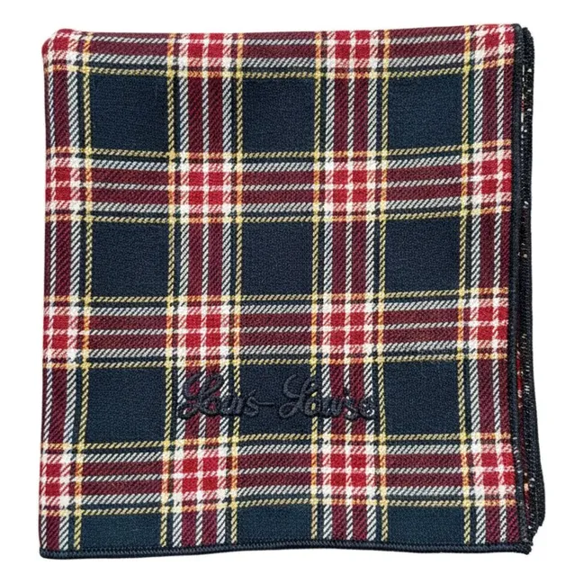 Foulard Sissi Tartan | Bleu foncé