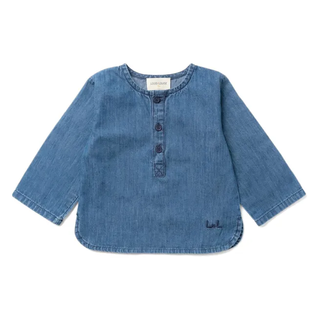 Chemise Oncle Chambray Bébé | Bleu