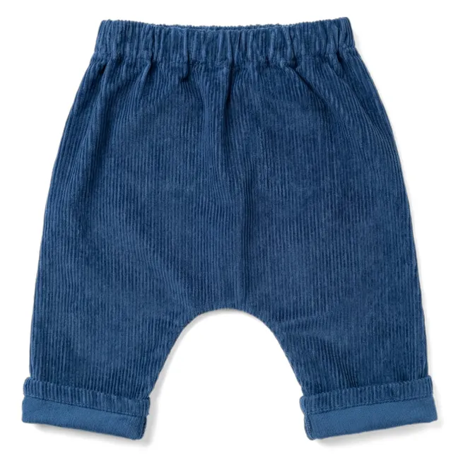 Pantalon Jungle Velours Côtelé | Bleu marine