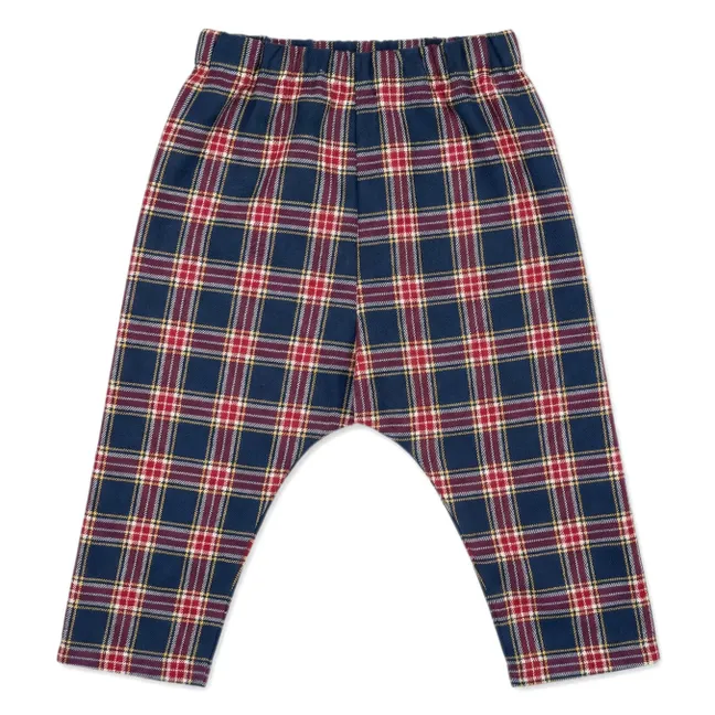 Pantalon Jungle Tartan | Bleu foncé