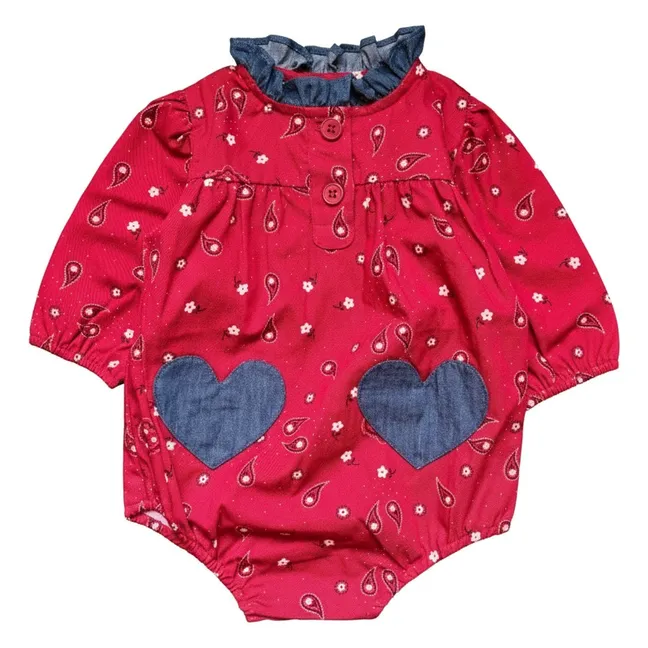 Barboteuse Sylvette Bandana | Rouge