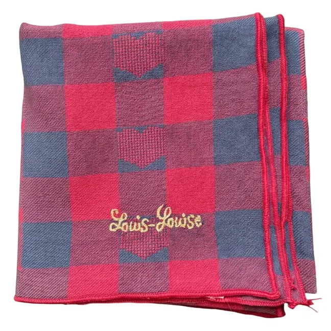 Foulard Sissi Carreaux | Bleu marine