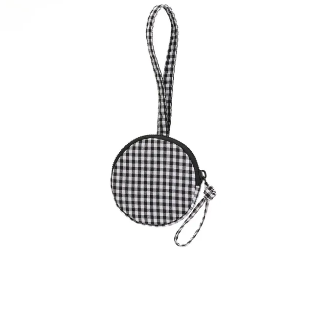 Charm Circular Mini Purse Vichy | Noir