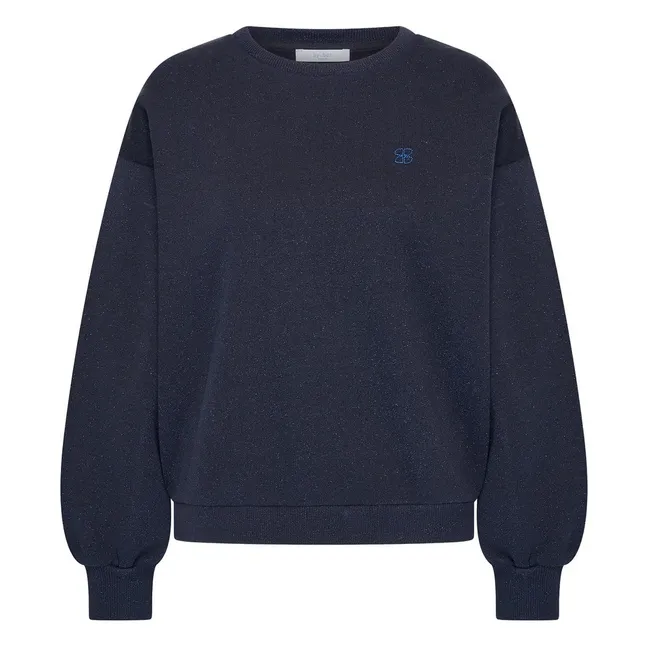 Sweat Lili Sparkle Coton | Bleu marine