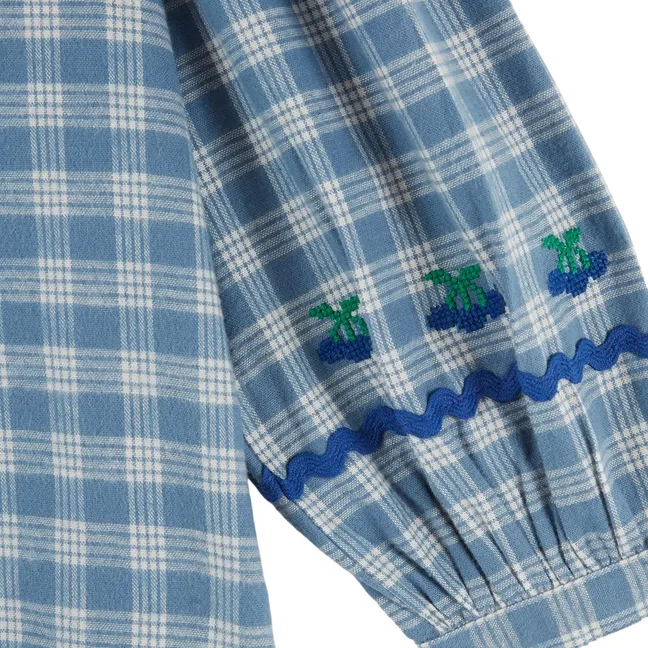 Blouse Carreaux | Bleu