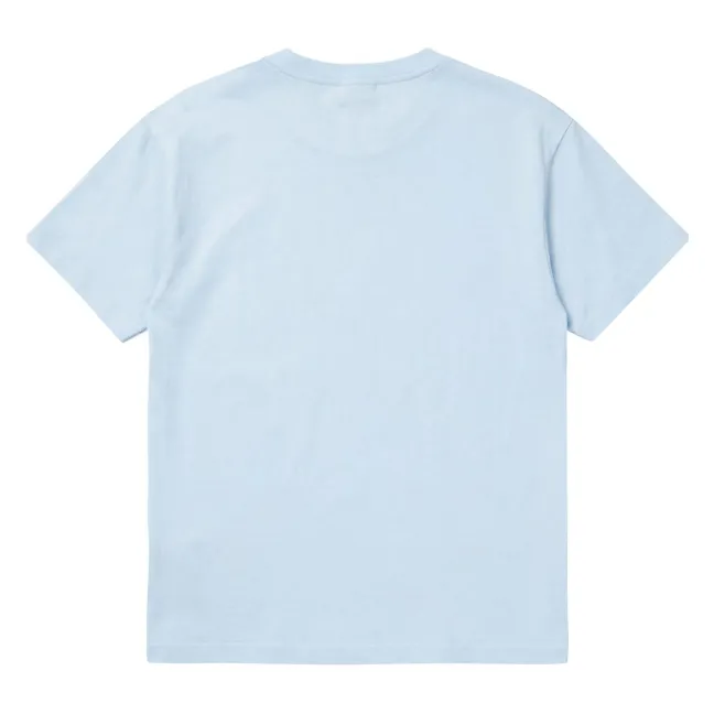 T-shirt Hana Coton Bio | Bleu Glacier