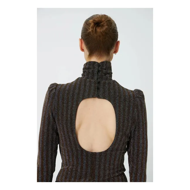 Blouse Rayures Irrisée | Doré