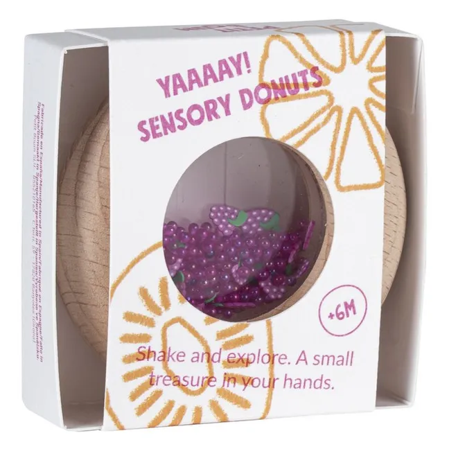 Sensory Donut with Raisins | Purple