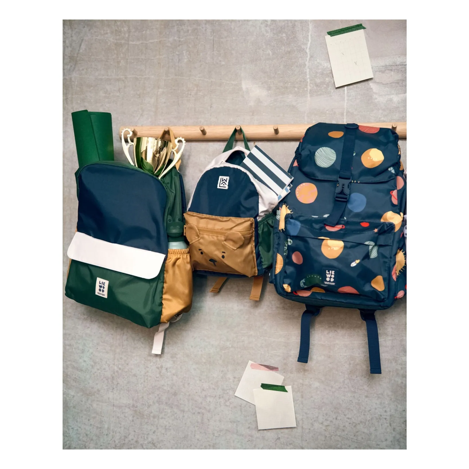 Sac à Dos Lennon Fibres Recyclées | Vert- Image produit n°1