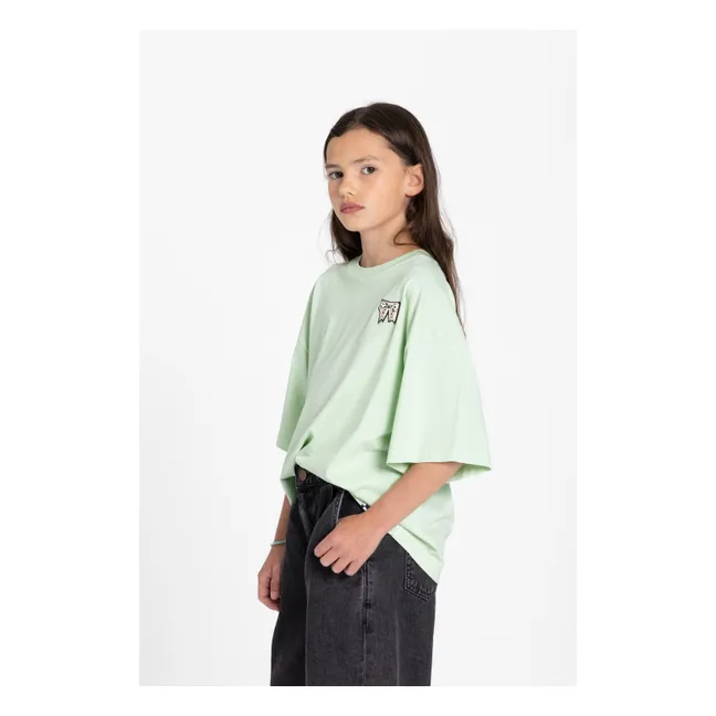 T-shirt Oversize Filo Coton Bio | Vert d'eau