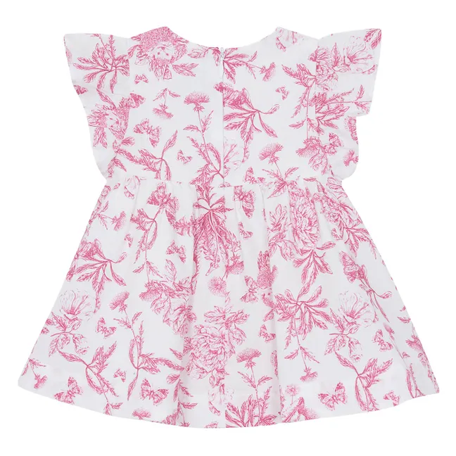 Robe Fleurs - Inspiration Toile de Jouy | Rose