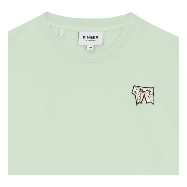 T-shirt Oversize Filo Coton Bio | Vert d'eau