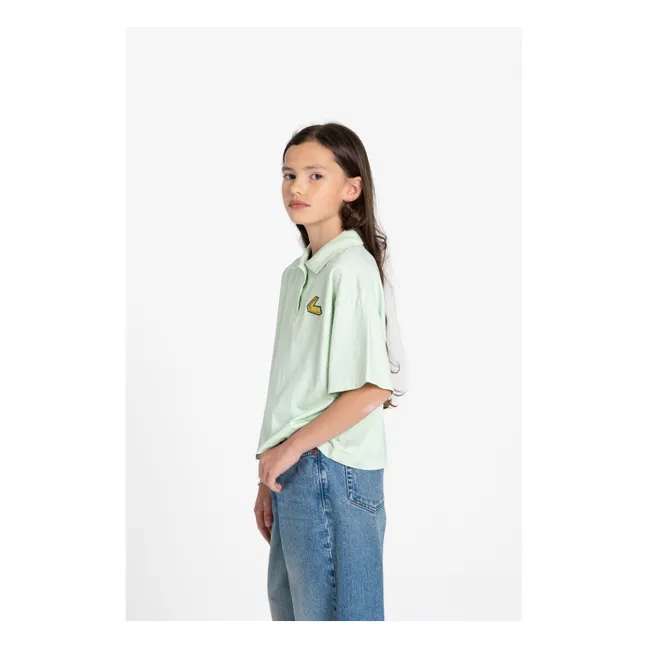 Polo Bristol Coton Bio | Vert amande