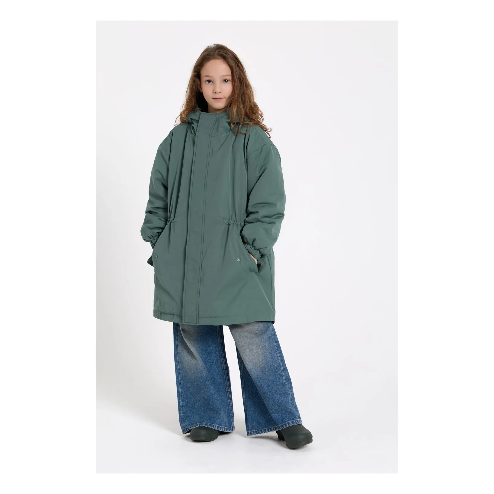 Parka Doublée Fox Fibres Recyclées | Vert canard- Image produit n°2