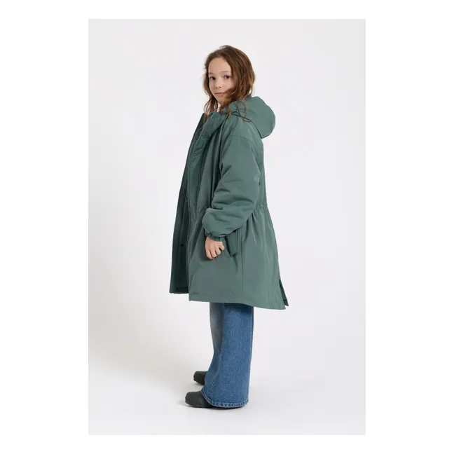 Parka Doublée Fox Fibres Recyclées | Vert canard