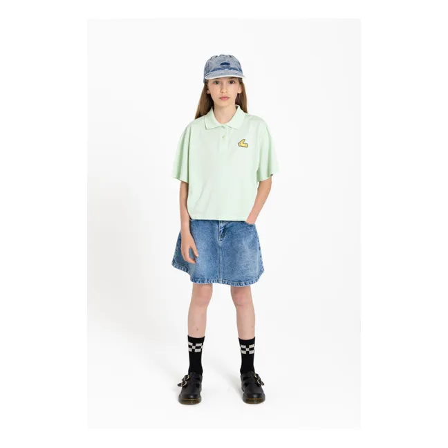 Polo Bristol Coton Bio | Vert amande