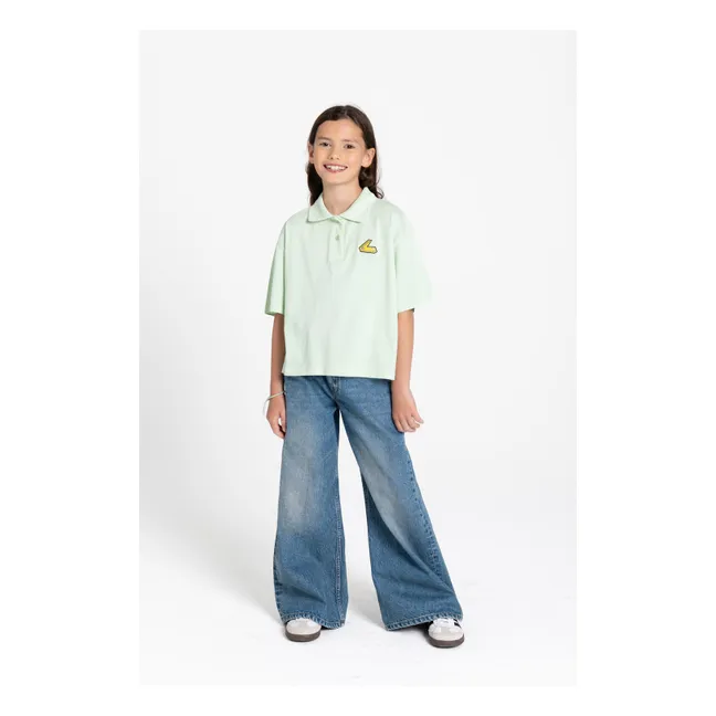 Polo Bristol Coton Bio | Vert amande