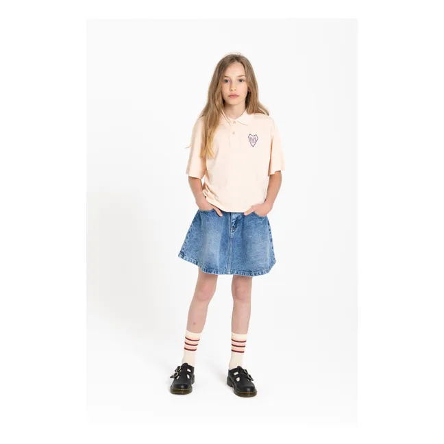 Polo Bristol Coton Bio | Rose pêche