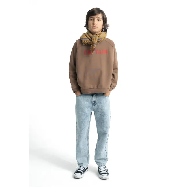 Foulard Carreaux Laine | Camel