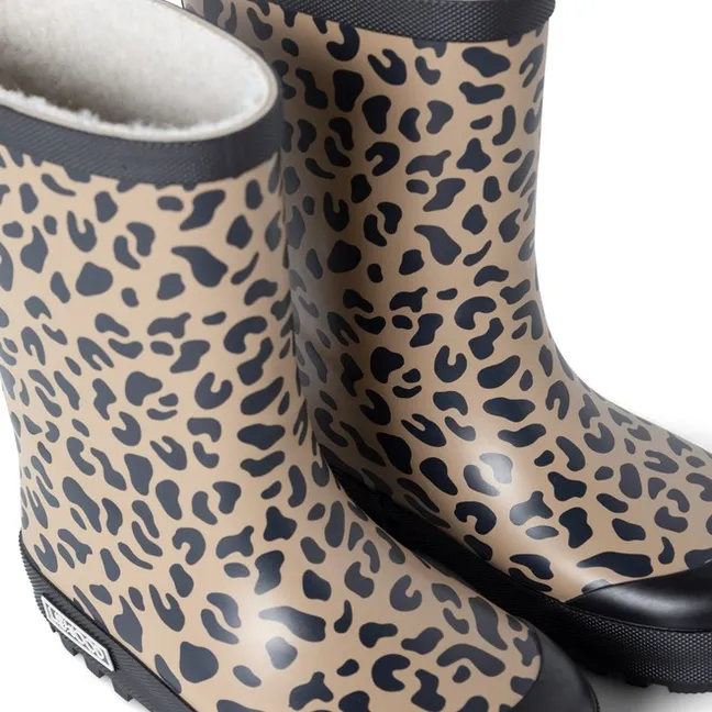 Bottes de Pluie Mason Léopard | Marron