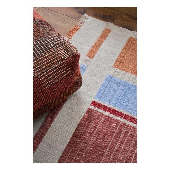Tapis tissé en laine et coton | Naturel
