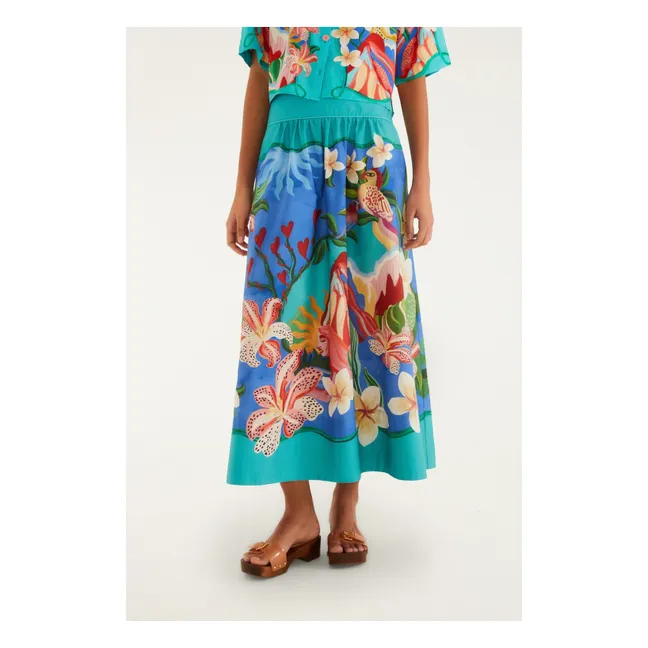 Jupe Garden Of Life Coton | Bleu