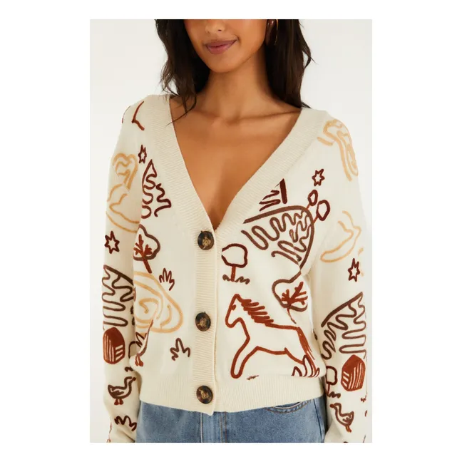 Cardigan Countryside Laine | Ecru