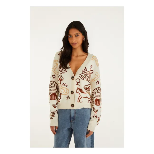 Cardigan Countryside Laine | Ecru