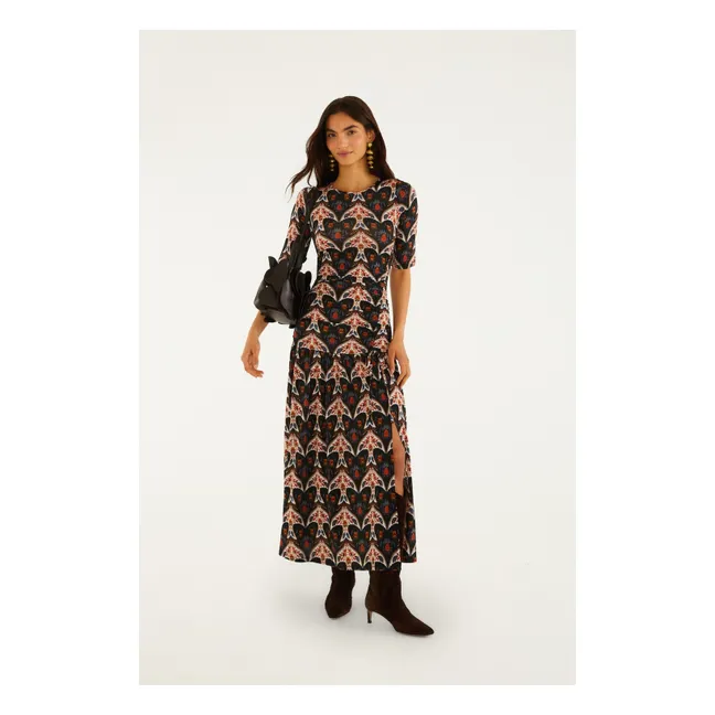 Robe Porcelain Birds | Noir