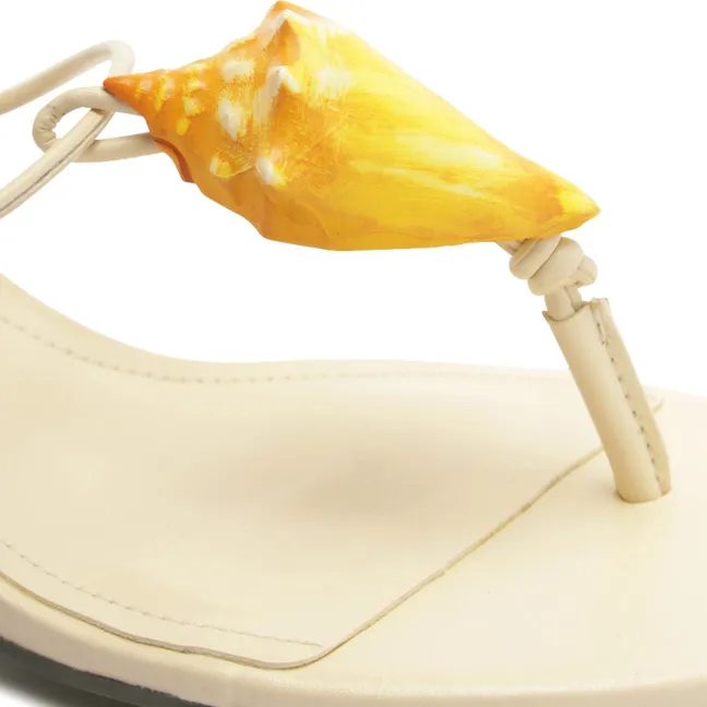 Sandales Coquillages | Ivoire