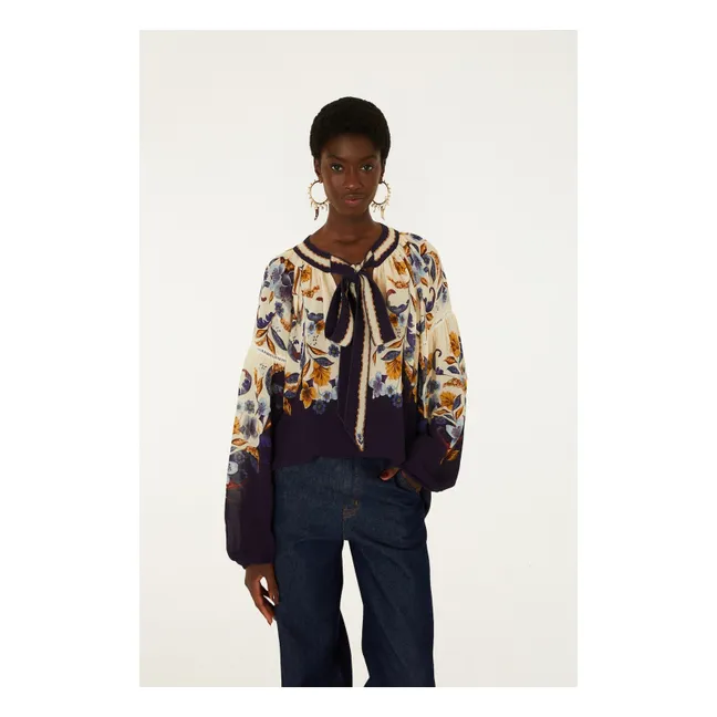 Blouse Golden Nature | Bleu marine