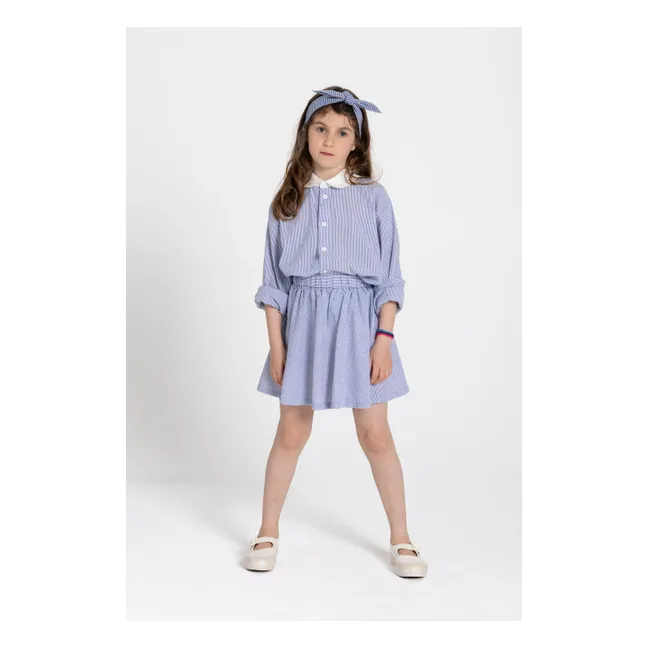 Clia Striped Shirt | Royal blue