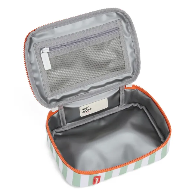 Snack-Box Isotherme Rayée | Vert
