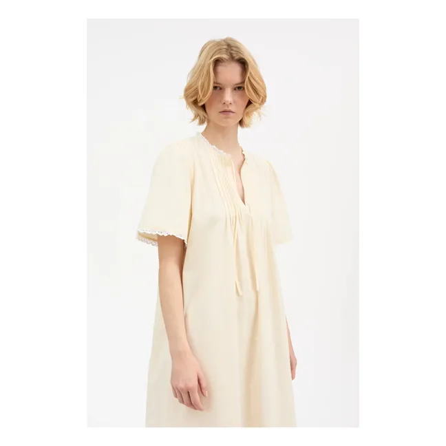 Robe Freesia Coton Bio | Crème