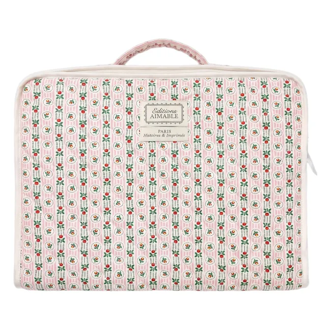 Vadim fabric suitcase | Pommette Poplin