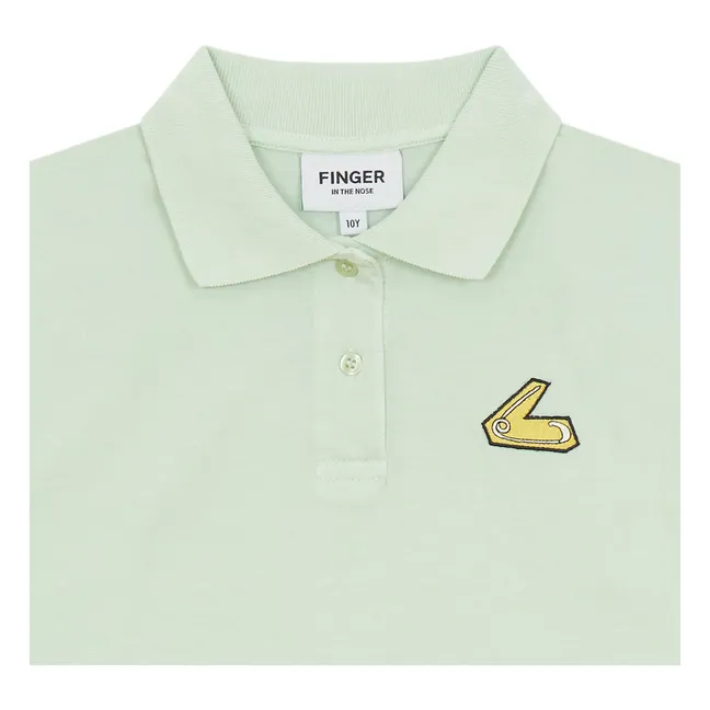 Polo Bristol Coton Bio | Vert amande