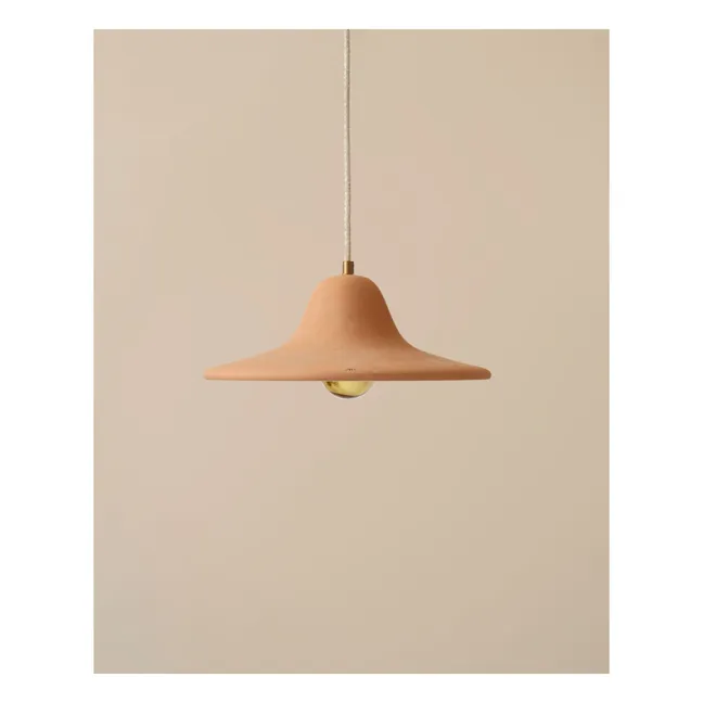 Gigaro ceramic suspension lamp | Terracotta