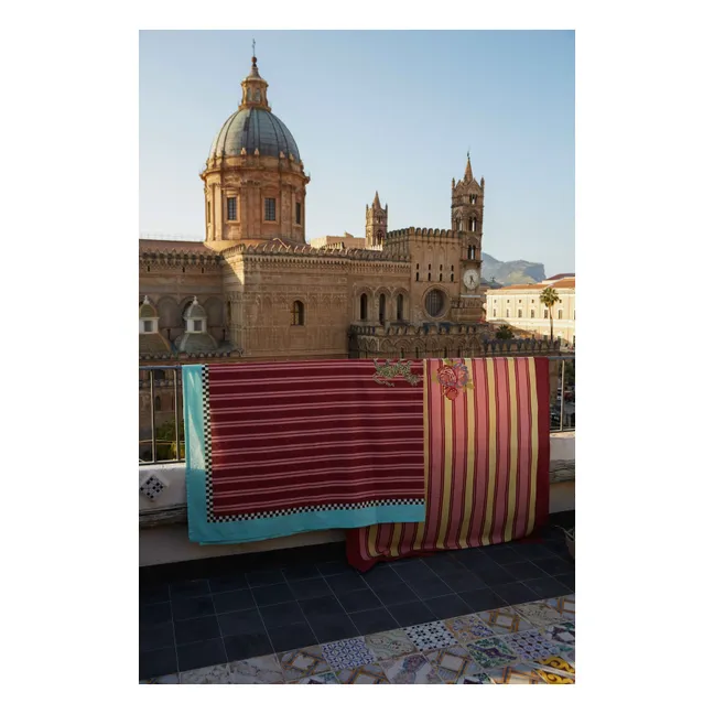 Cotton tablecloth, Lisa Corti x The Socialite Family  | Red