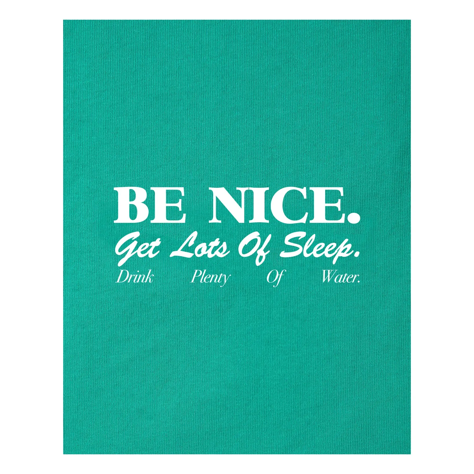 T-shirt Be Nice Coton Recyclé | Turquoise- Image produit n°2