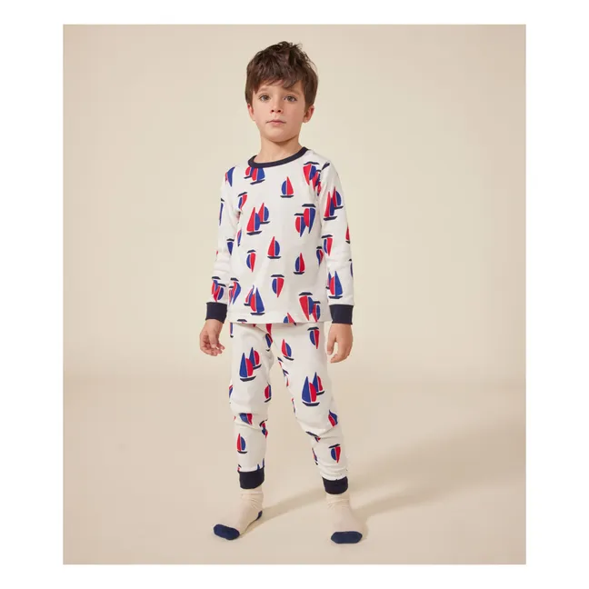 Conjunto de pijama barco | Blanco