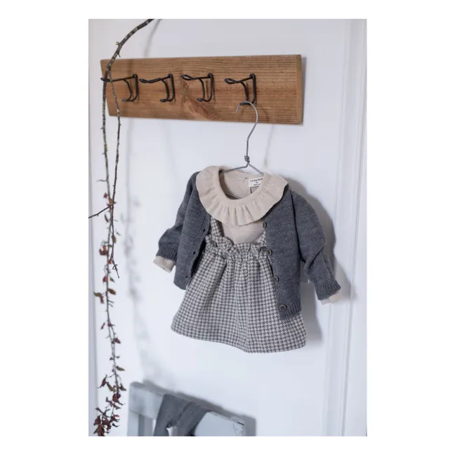 Nina - Cardigan in lana merino | Grigio