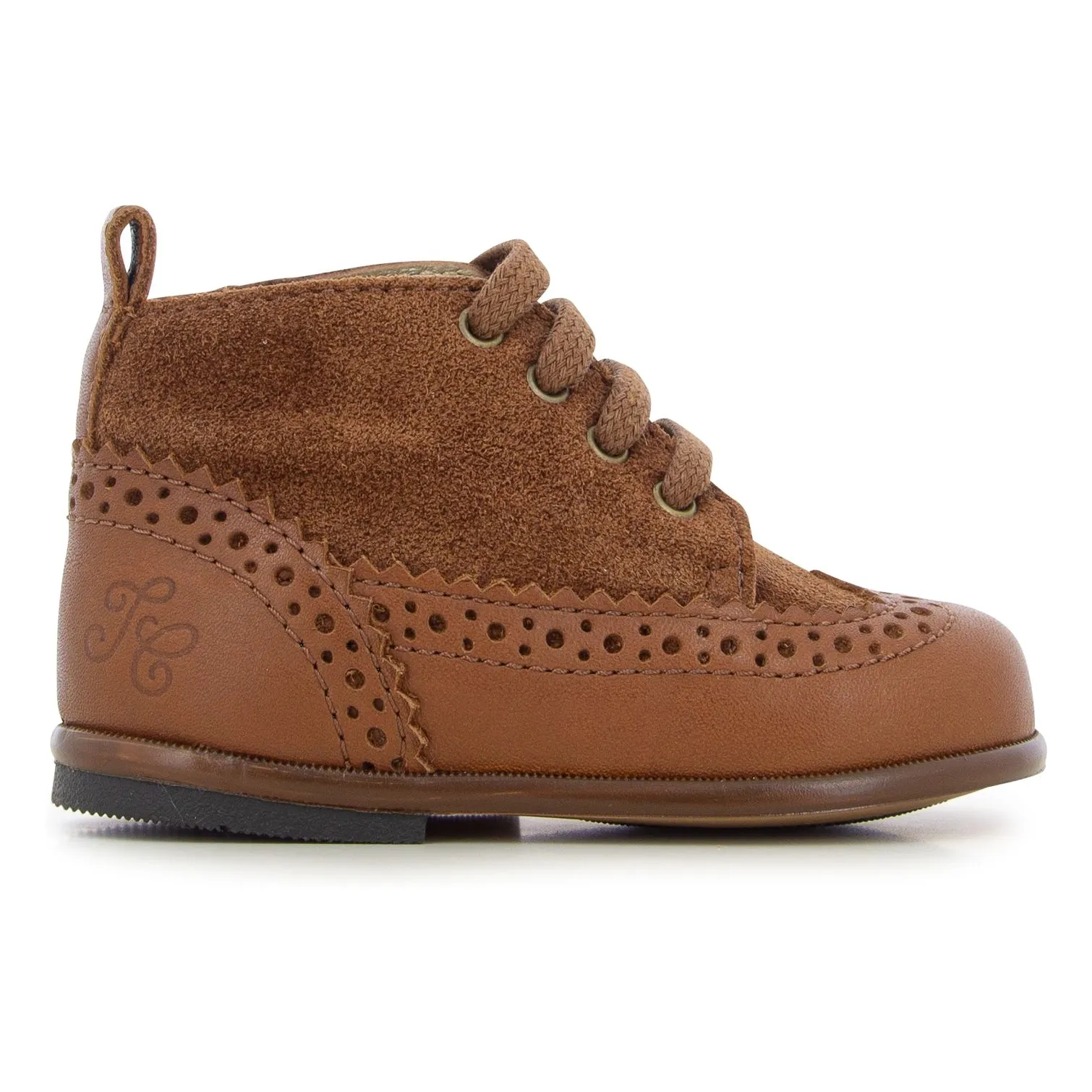 Tartine Et Chocolat Camel Teeth Lace-Up Boots
