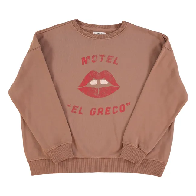 Sudadera Julie de algodón ecológico | Terracotta