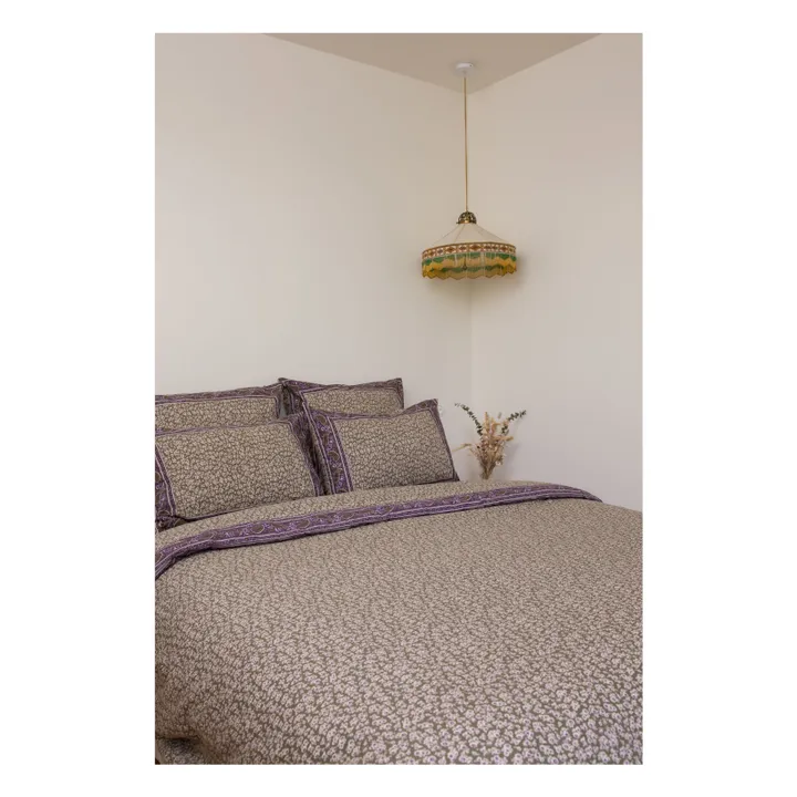 Funda nórdica Noemie de algodón orgánico | Khaki- Imagen del producto n°2