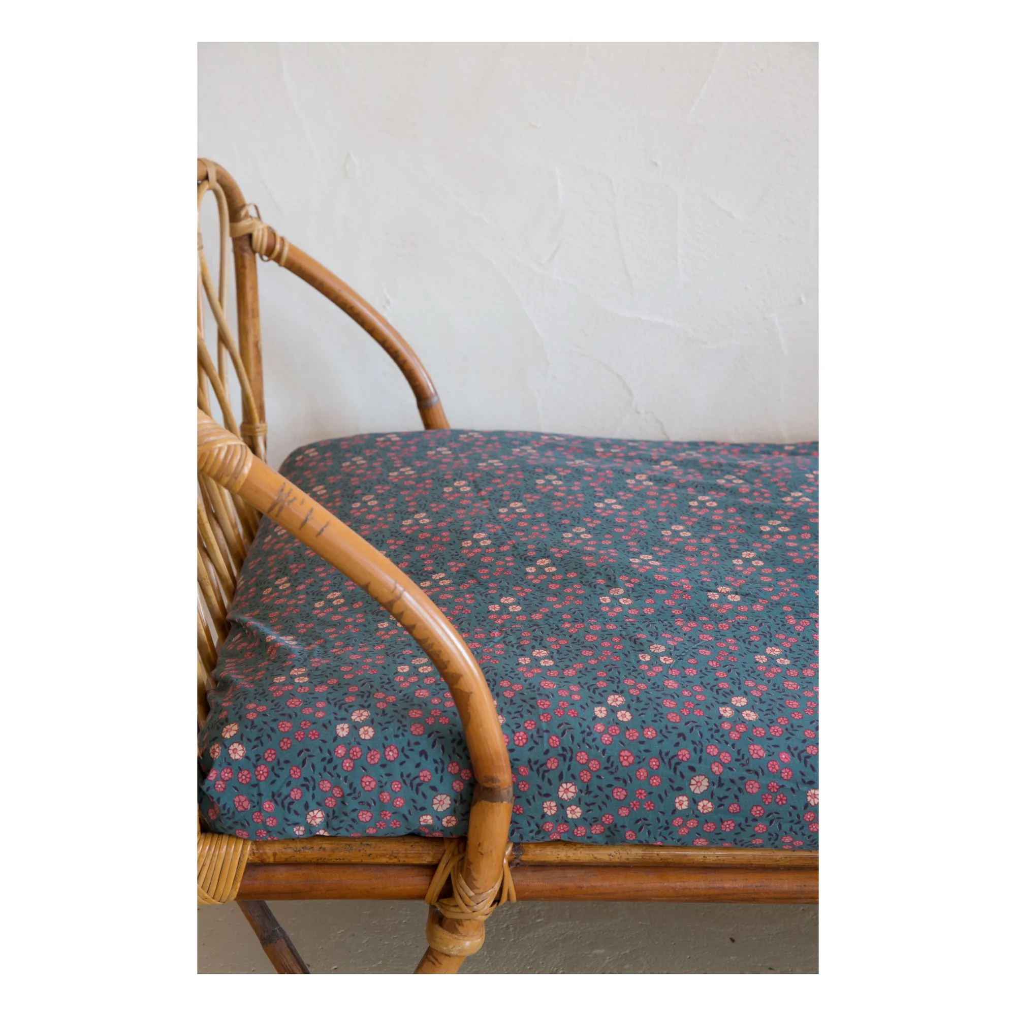 Louise Misha Blue Noemie Comforter Cover In Organic Cotton