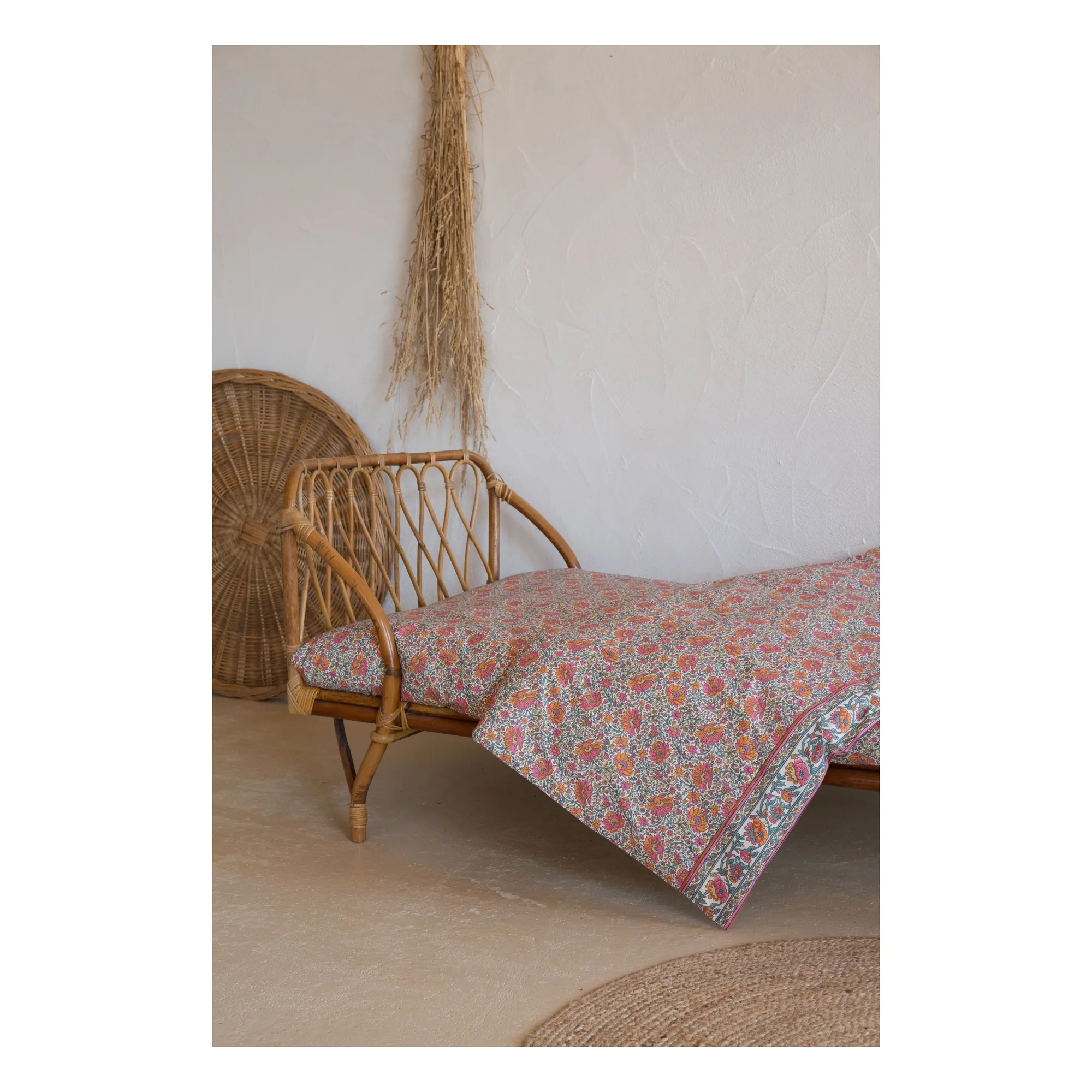 Louise Misha Orange Nicole Fitted Sheet In Organic Cotton