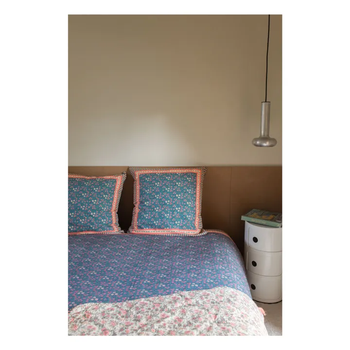 Taie d'oreiller Valerie en coton bio | Bleu- Image produit n°3