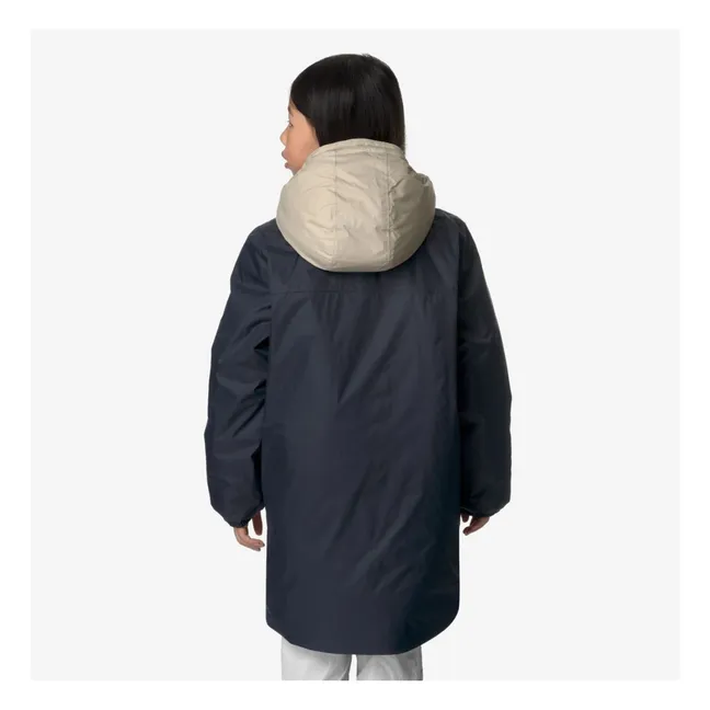 Le Vrai 3.0 Eiffeil Orsetto Long Filled Waterproof Jacket | Navy blue