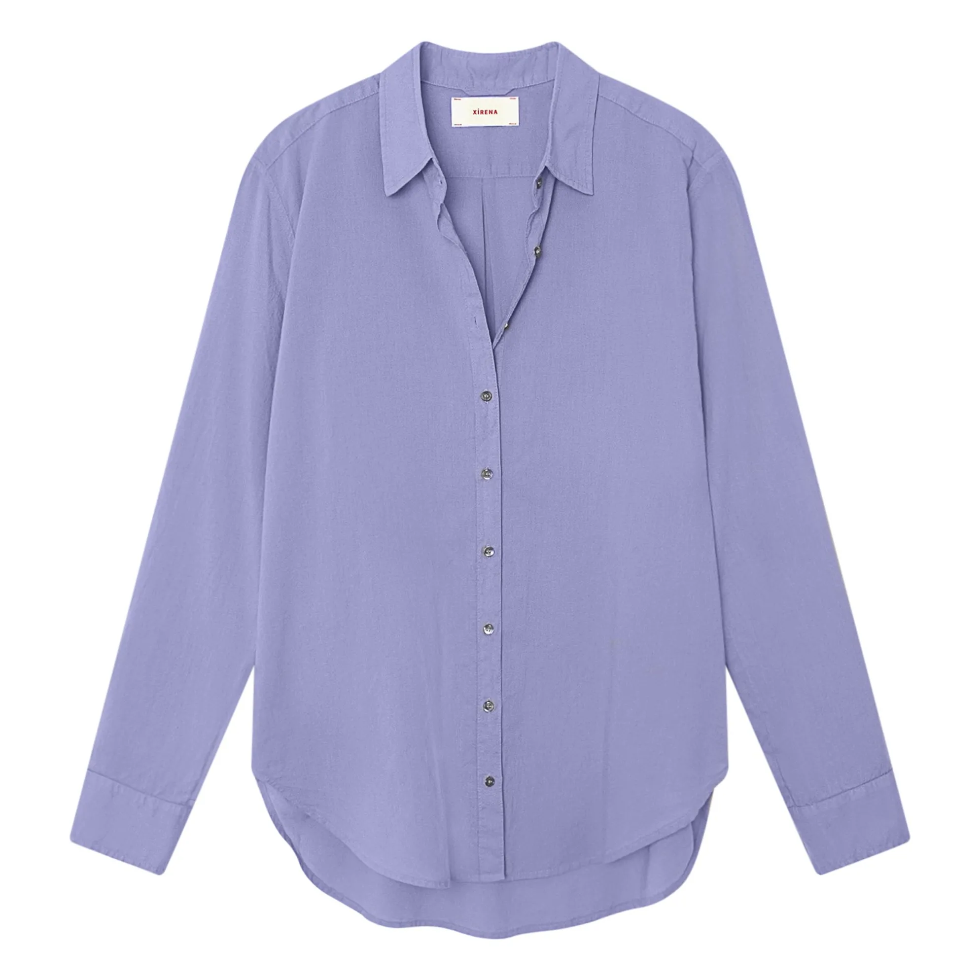 Xirena Purple Beau Popeline De Coton Shirt