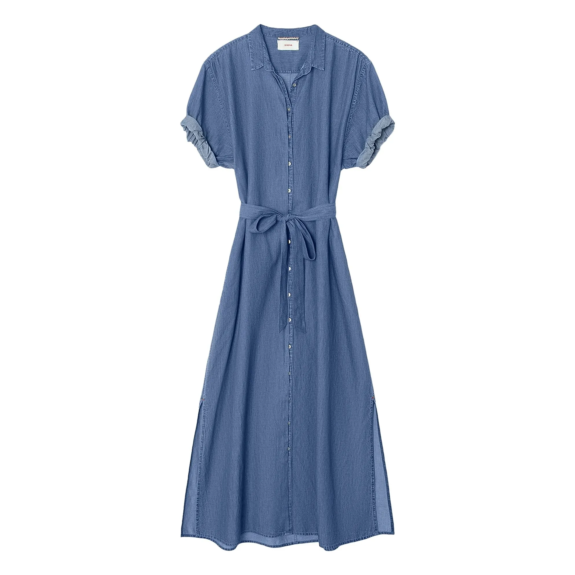 Xirena Blue Linnet Chambray Dress